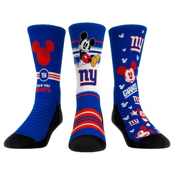Unisex New York Giants Disney Rock Em Socks Three-Pack Crew Socks Set