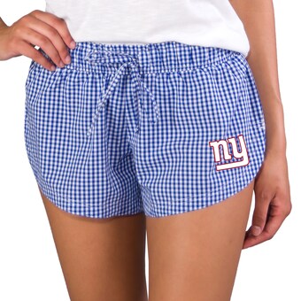 Women's New York Giants Concepts Sport Royal Tradition Woven Shorts