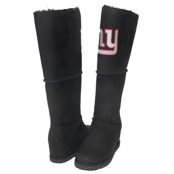 Women's New York Giants Cuce Black Suede Knee-High Boots