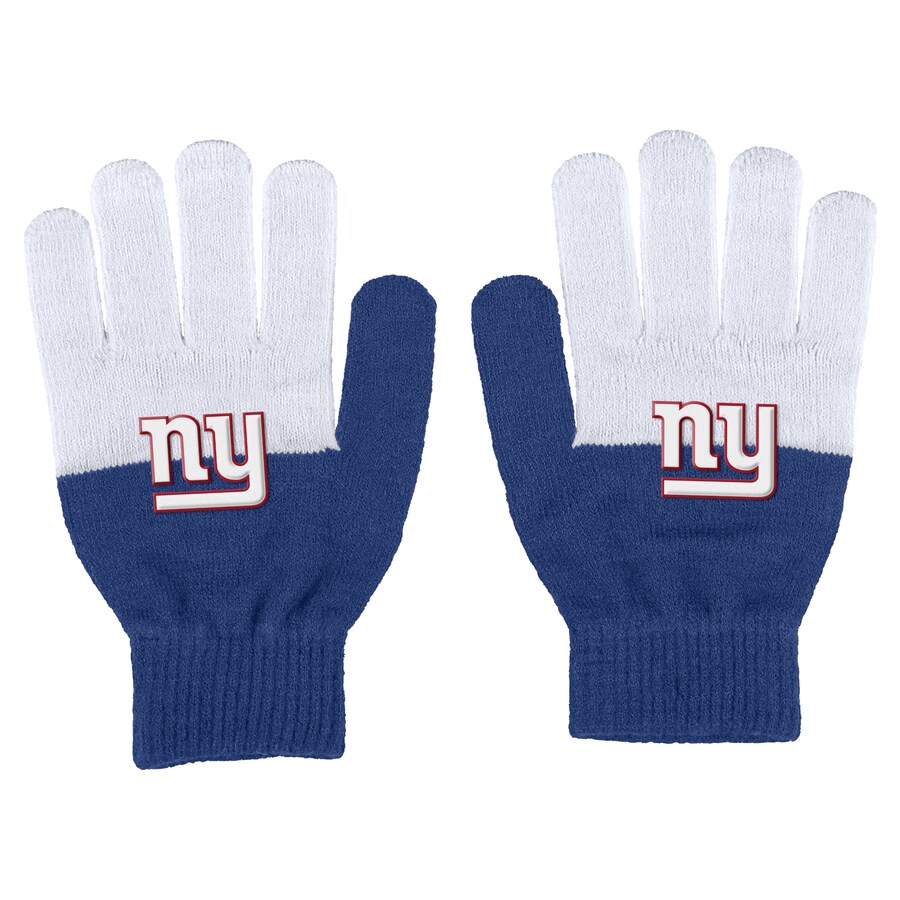 Women's New York Giants WEAR by Erin Andrews Color-Block Gloves