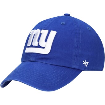 Youth New York Giants '47 Royal Logo Clean Up Adjustable Hat