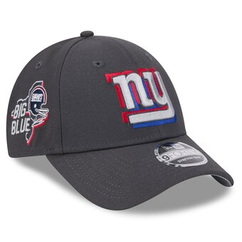 Youth New York Giants  New Era Graphite 2024 NFL Draft 9FORTY Adjustable Hat