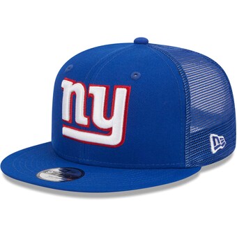 Youth New York Giants New Era Royal  Main Trucker 9FIFTY Snapback Hat