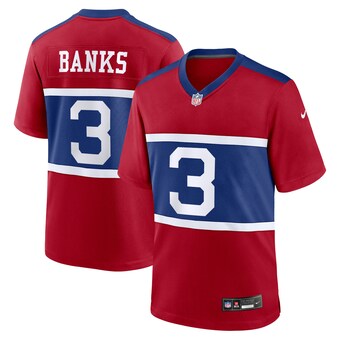 Youth New York Giants Deonte Banks Nike Century Red Alternate Player Game Jersey