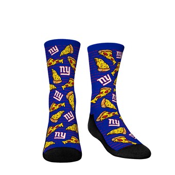 Youth New York Giants Rock Em Socks Localized Food Pizza Crew Socks