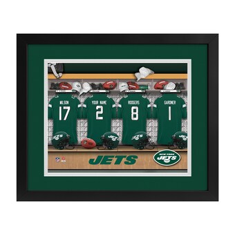 New York Jets Imperial 14" x 18" Custom Print Locker Room