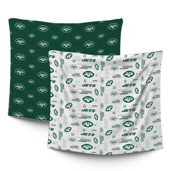 Infant New York Jets  Pegasus 47" x 47" Home & Away Two-Piece Muslin Blanket Set