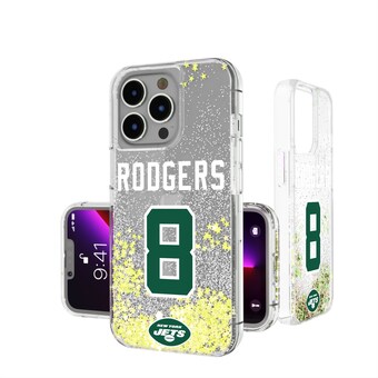 New York Jets Aaron Rodgers Keyscaper iPhone Glitter Phone Case