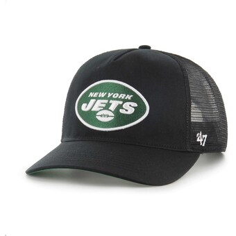 Men's New York Jets '47 Black Mesh Hitch Trucker Adjustable Hat