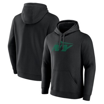 Men's New York Jets Fanatics Black Secondary Logo Pullover Hoodie