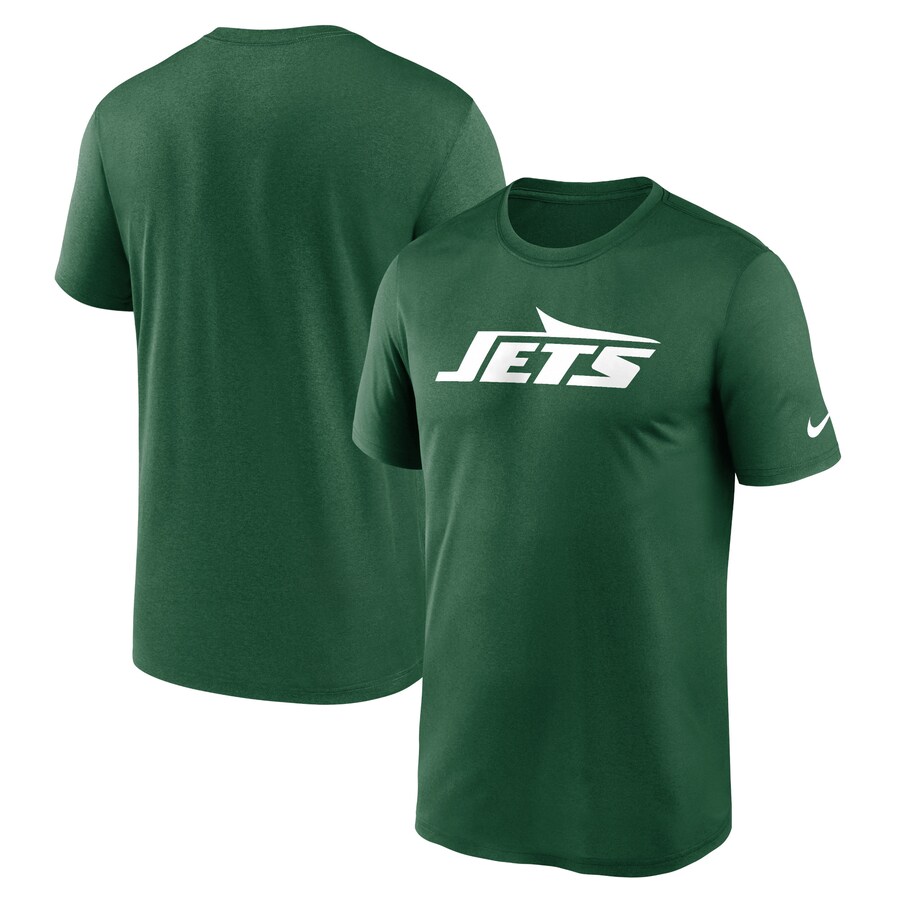 Men's New York Jets Nike Green Primetime Legend Wordmark Performance T-Shirt