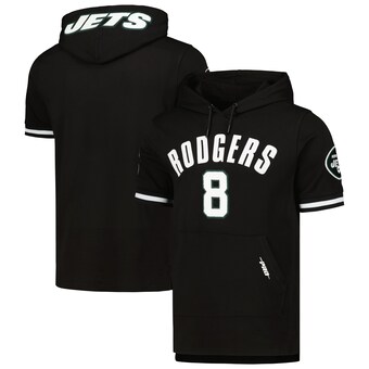 Men's New York Jets Aaron Rodgers Pro Standard Black Player Name & Number Hoodie T-Shirt