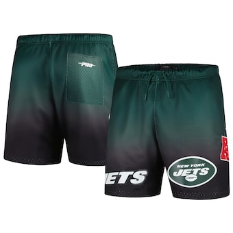 Men's New York Jets Pro Standard Black/Green Ombre Mesh Shorts