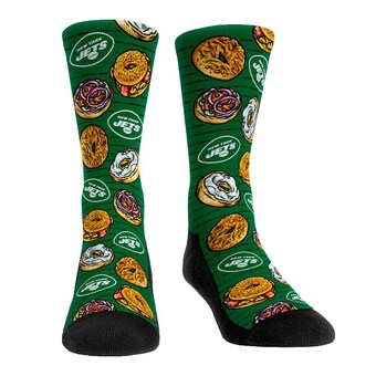 Men's New York Jets Rock Em Socks Localized Food Crew Socks