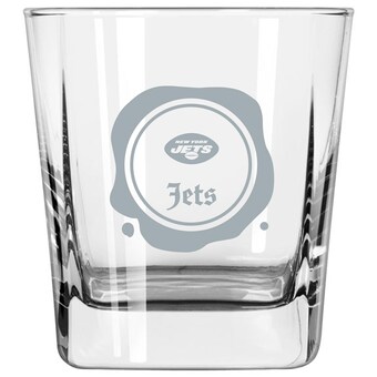 New York Jets 14oz. Frost Stamp Old Fashioned Glass