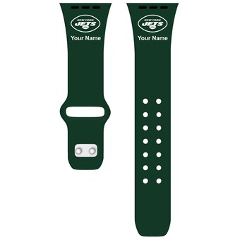 New York Jets 42/44/45mm Personalized Silicone Apple Watch Band