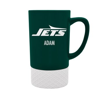 New York Jets Team Logo 16oz. Personalized Laser Etched Jump Mug