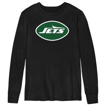 Toddler New York Jets  Black Primary Logo Long Sleeve T-Shirt