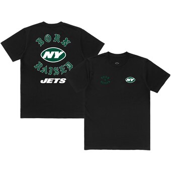 Unisex New York Jets  Born x Raised Black T-Shirt