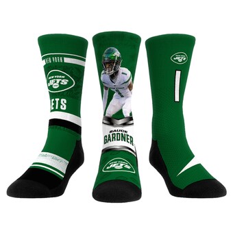 Unisex New York Jets Ahmad Sauce Gardner Rock Em Socks 3-Pack Crew Sock Set