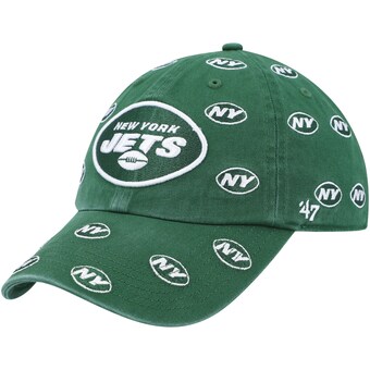 Women's New York Jets '47 Green Confetti Clean Up Adjustable Hat