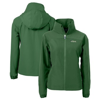 Women's New York Jets  Cutter & Buck Hunter Green Throwback Charter Eco Recycled Full-Zip Jacket