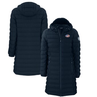 Women's New York Jets  Cutter & Buck Navy Americana Mission Ridge Repreve Eco Insulated Full-Zip Puffer Jacket