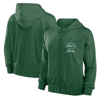 Women's New York Jets Fanatics Green Script Lock Full-Zip Hoodie