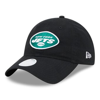 Women's New York Jets  New Era Black  Main Core Classic 2.0 9TWENTY Adjustable Hat