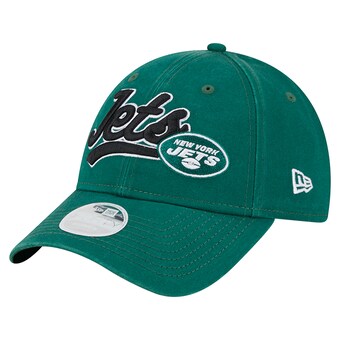 Women's New York Jets New Era  Green Cheer 9FORTY Adjustable Hat