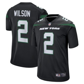 Youth New York Jets Zach Wilson Nike Black Game Jersey