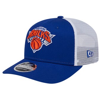 New York Knicks New Era Trucker 9SEVENTY COOLERA Stretch-Snap Hat - Blue/White