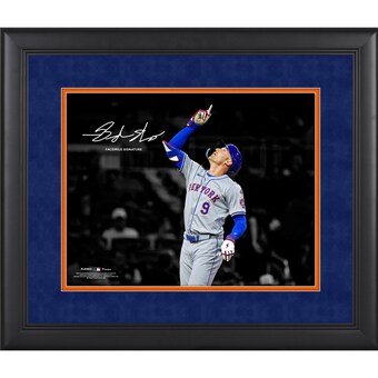 Brandon Nimmo New York Mets Facsimile Signature Fanatics Authentic Framed 11" x 14" Spotlight Photograph