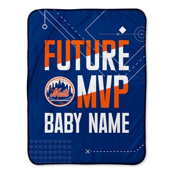 New York Mets  Chad & Jake 30" x 40" Personalized Baby Blanket