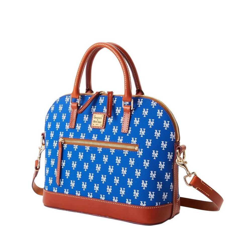 New York Mets Dooney & Bourke Signature Domed Zip Satchel Purse