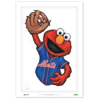 New York Mets Elmo 24" x 36" Sesame Street Limited Edition Fine Art Print