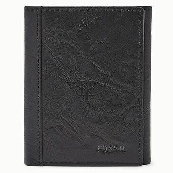 New York Mets Fossil Black Neel Extra Capacity Trifold Wallet