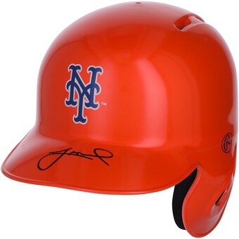 Jeff McNeil New York Mets Autographed Fanatics Authentic Alternate Orange Rawlings Mini Batting Helmet - Fanatics Exclusive