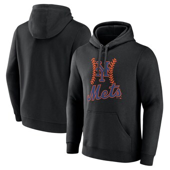 Men's New York Mets Black Fastball Pullover Hoodie