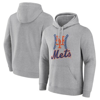 Men's New York Mets Gray Fastball Pullover Hoodie