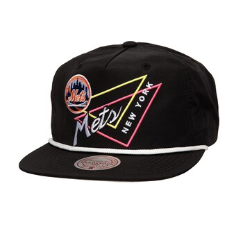 Men's New York Mets Mitchell & Ness Black Pew Pew Deadstock Adjustable Hat