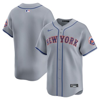 Men's New York Mets  Nike Gray Away Limited Jersey
