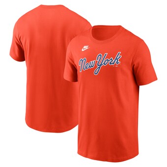 Men's New York Mets Nike Orange Cooperstown Wordmark T-Shirt