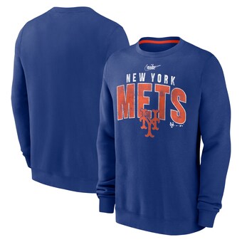 Men's New York Mets  Nike Royal Cooperstown Collection Team Shout Out Pullover Sweatshirt