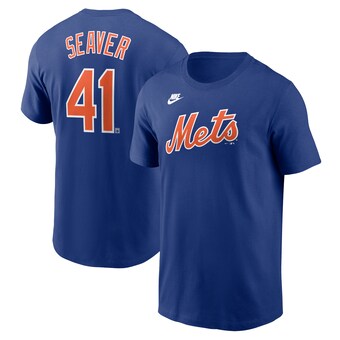 Men's New York Mets Tom Seaver Nike Royal Cooperstown Collection Fuse Name & Number T-Shirt