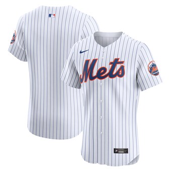 Men's New York Mets Nike White Home Elite Jersey