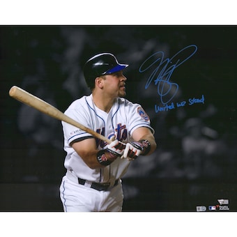 Autographed New York Mets Mike Piazza Fanatics Authentic 16" x 20" September 21, 2001 Home Run Spotlight Photograph with "United We Stand" Inscription
