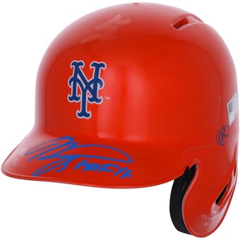 Mike Piazza New York Mets Autographed Fanatics Authentic Alternate Chrome Mini Batting Helmet with "HOF 16" Inscription - Fanatics Exclusive