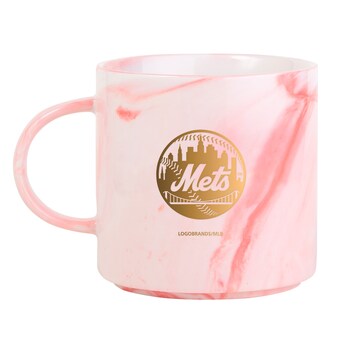 New York Mets 11oz. Pink Marble Mug