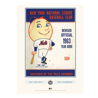 New York Mets 12" x 16" 1963 Program Cover Art Print